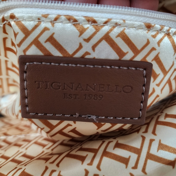 TIGNANELLO LEATHER TOTE SHOULDER BAG - Picture 10 of 11
